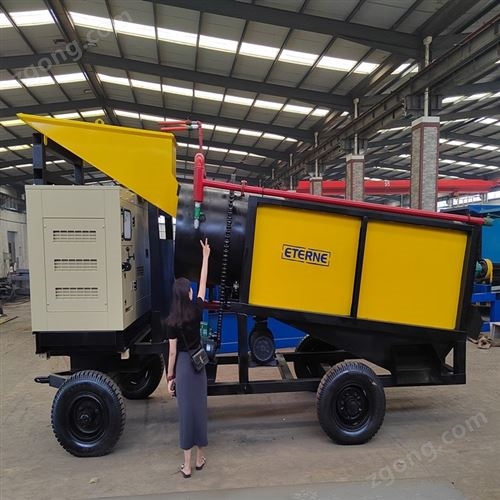 振动淘金车大型洗金陆地移动式采金设备